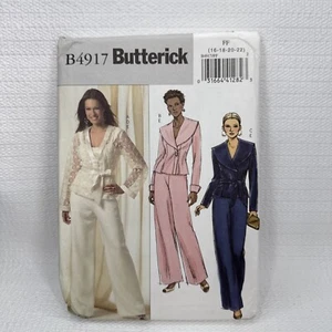 Butterick 4917 Misses Camisole Pants Top Belt Pattern 16-22 *Uncut - Picture 1 of 5