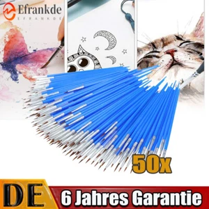 50x Feine Pinsel Set Acryl Pinsel Aquarell Modellbau Malpinsel für Acrylmalerei - Bild 1 von 9
