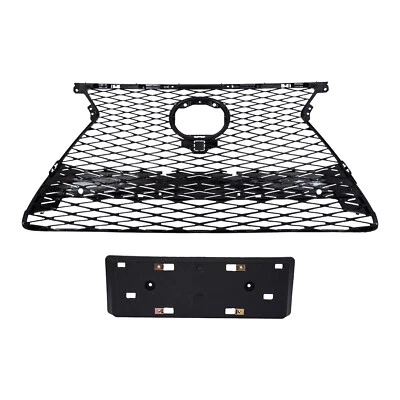 Bumper Front Grille Mesh W/ License Plate For 2015 2016 2017 Lexus NX200t NX300h Foto 1 de 4