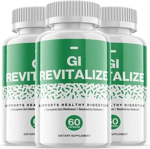 3 Pack - Gi Revitalize Capsules - Gut Health & Digestion Support Supplement - Picture 1 of 3