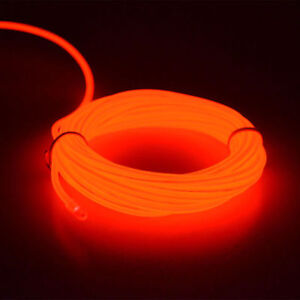 Flexible Neon LED Light Glow EL Wire String Strip Rope Tube Car Christmas Party