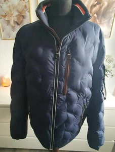 Tom Tailor Steppjacke mit Kapuze im Stehkragen Blau Gr.L Neu - Bild 1 von 9