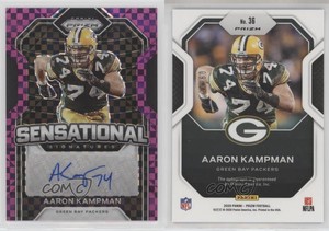 2020 Panini Prizm Sensational Signatures Purple Power /15 Aaron Kampman #36 Auto