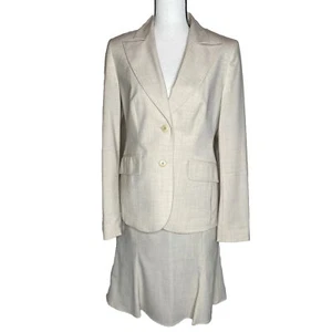 Ann Taylor LOFT 2 Piece Set Skirt Suit Blazer Jacket (Sz 4) & Pencil Skirt (Sz 2 - Picture 1 of 15