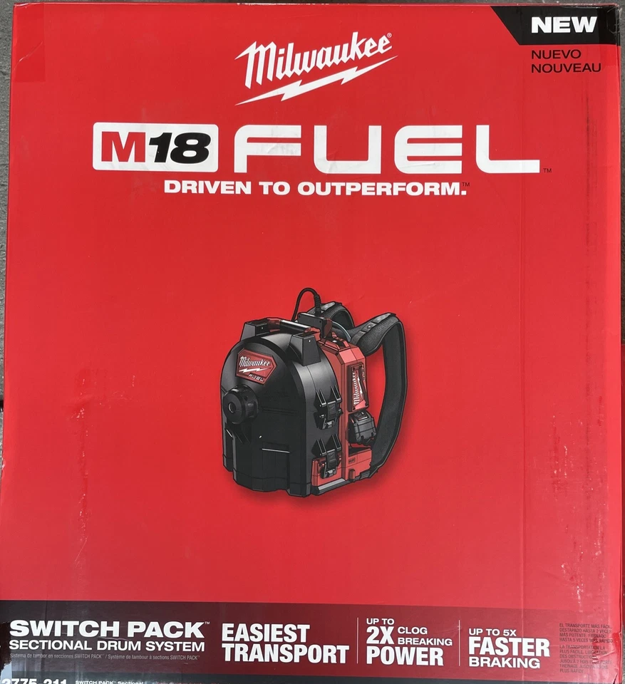 Milwaukee Tool 2775-211 M18 Paquete de Interruptor de Combustible Máquina de Tambor Seccional Nuevo Foto 1 de 1