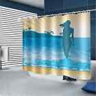 The Beauty Of The Beach 3D Shower Curtain Waterproof Fabric Bathroom Decoration