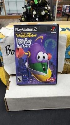 VEGGIE TALES LARRY BOY AND THE BAD APPLE SONY PLAYSTATION 2 PS2 VIDEO GAME BOX - Image 1 of 4