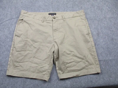 Pantalones Cortos Saks Fifth Avenue Para Hombre 38 Chino Sólido Frente Plano Pierna Recta 9" Foto 1 de 4