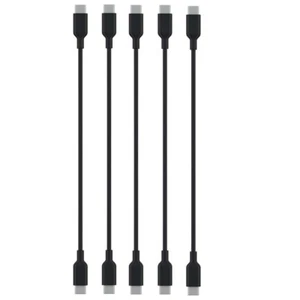 5-LOT Genuine Beats by Dr Dre USB-C to USB-C Charger Cable Black 8 Inches - Picture 1 of 3