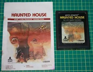 Atari 2600 Game Cart and Manual: Haunted House - Picture 1 of 3