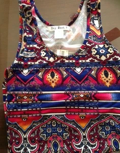 SAY WHAT Vibrant And Rich Color Tank Top Shirt Sleeveless Size Small NEW @LOOK@ - Picture 1 of 5