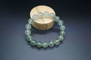 Bracciale Quarzo Verde Naturale Fantasma Quarzo Verde Quarzo Lodolite 12mm - Foto 1 di 10