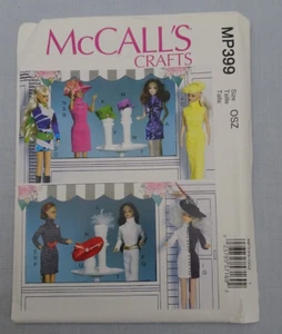 McCALL'S Sewing Pattern MP399 11-1/2" Doll Clothes Barbie Dress Hats NOS - Picture 1 of 2