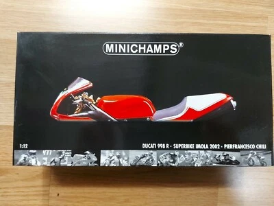 Pierfrancesco Chili Ducati Team NCR 998R WSB 2002 1/12 Rare Minichamps  - Image 1 of 4