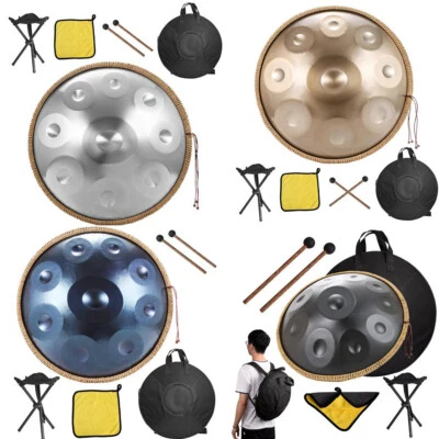 Handpan Drum Instrument 18in G Minor 9 Notes Steel Hand Drum For beginner - Image 1 of 4
