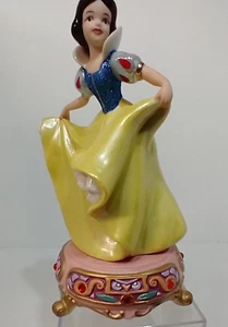 Disney Figure Figurine - Jewel Base Snow White Dancing - Porcelain Sir Lanka - Picture 1 of 10