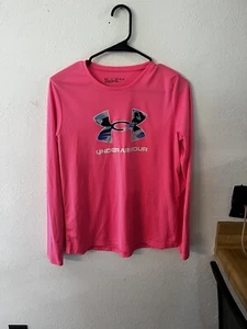 Youth Pink Under Armour Long Sleeve XL - Picture 1 of 3