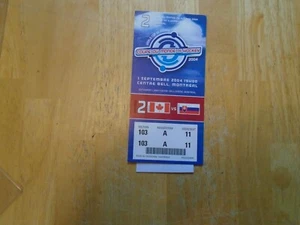 2004 World Cup Of Hockey Ticket 2004 Montreal Brodeur--Ovechkin 1st World Cup ! - Picture 1 of 3