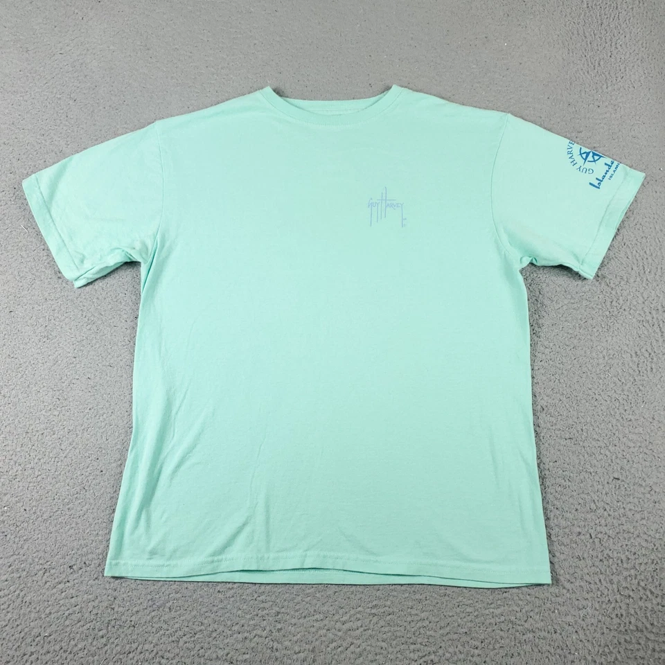 Camiseta Guy Harvey Niños Talla XL Turquesa Pez Gráfico Manga Corta Niños/Jóvenes * Foto 1 de 4