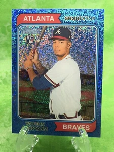 Vaughn Grissom RC - Blue Sparkle Refractor - 2023 Topps Heritage #97 ATL Braves - Imagen 1 de 11