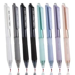 8 Pcs Gel Pens Fine Point Pens0.5mm Black Quick Dry Ink Smooth Writing Japane... - Picture 1 of 7
