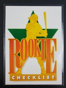 1990 Upper Deck Star Rookie Checklist #1