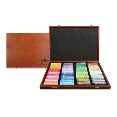 Mungyo Gallery Soft Oil Pastels Wood Box Set of 72 Colors Artist Drawing - image 1 of 4