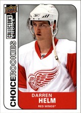 2008-09 Collector's Choice Red Wings Hockey Card #219 Darren Helm RC