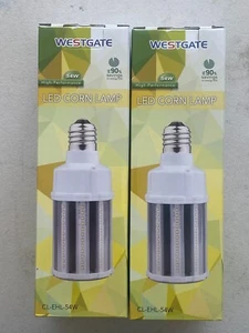 Westgate LED Corn Lamp CL-EHL-54W E39 Base, 5000K (QTY. 2) - Picture 1 of 6