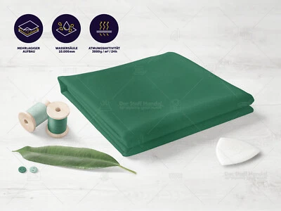 SOFTSHELL Stoff Funktionsstoff Outdoorstoff SMARAGDGRÜN/SCHWARZ EUR 16,98/m - Bild 1 von 3