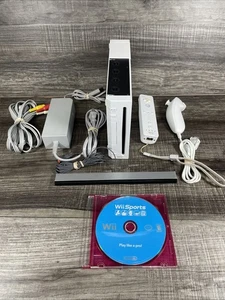 Nintendo Wii RVL-001 includes Cables, And A Controller Wii Sports Bundled In - Picture 1 of 12