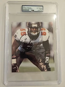 Derrick Brooks Tampa Bay Bucs Hand Signed Large Cut Photo Psa Encased Auto - Picture 1 of 1