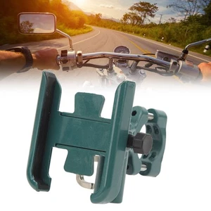 Auto Army Green Motorcycle Phone Mount Holder Shockproof Aluminum Alloy - Photo 1 sur 12