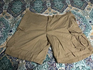 Pantaloncini da golf uomo taglia 46 beige kaki cotone estivi freschi comodi - Foto 1 di 6