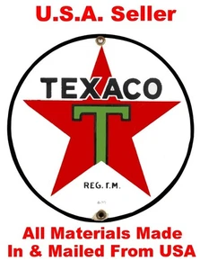 *COOL! Texaco Gas Color Print/POSTER Vintage 24x24 inches LQQK & BUY! - Picture 1 of 3