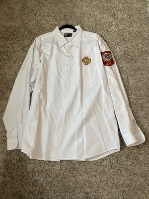 De colección Generación Azul Abotonada Manga Larga XL Veteranos de Guerras Extranjeras Foto 1 de 3