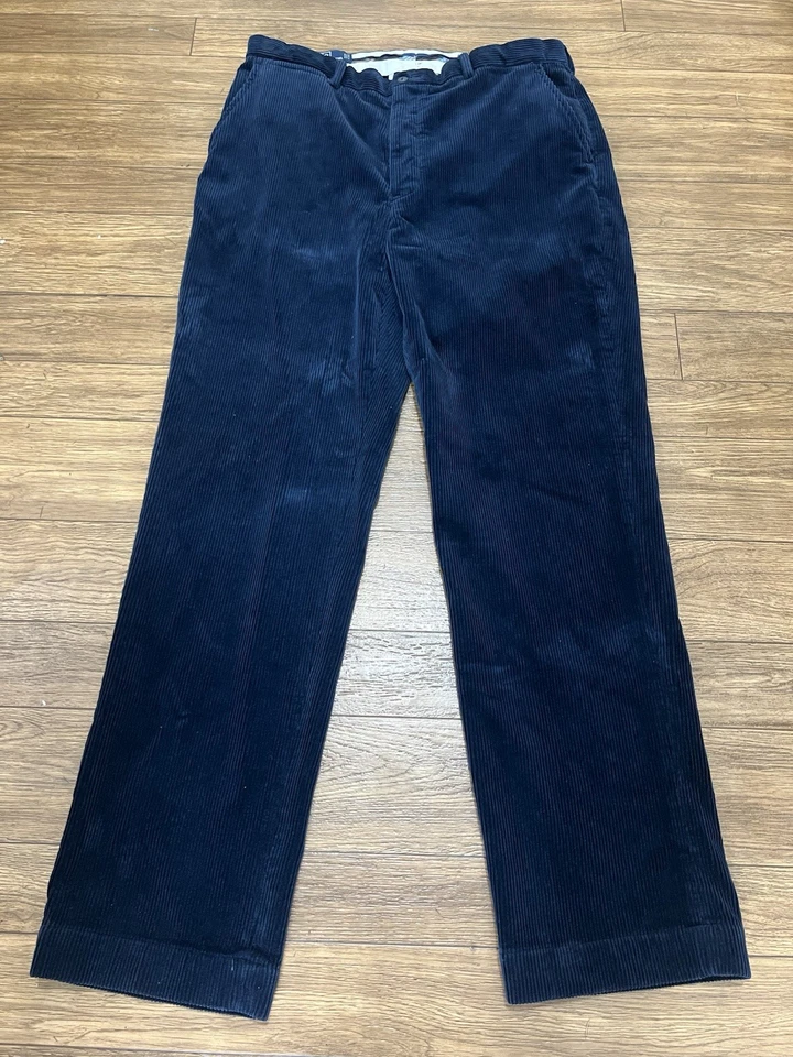 Pantalones chinos vaqueros vintage de terciopelo azul Polo Ralph Lauren para hombre talla 36x34 Foto 1 de 4