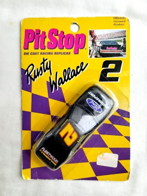 Réplicas Pit Stop Rusty Wallace #2 Ford Motorsport 1995 escala 1:64 coche fundido a presión Foto 1 de 2