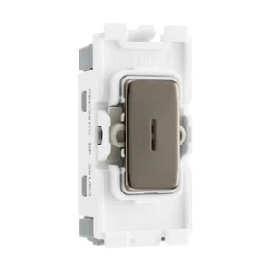 Módulo Interruptor Llave Secreta Doble Polo Níquel Negro Rejilla Nexus BG RBN30KY 20A - Imagen 1 de 1