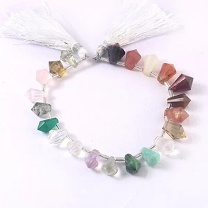 Natural Multi disco Softy Shape Faceted Beads Strand, Jewellery Making Gemstone - Picture 1 of 3