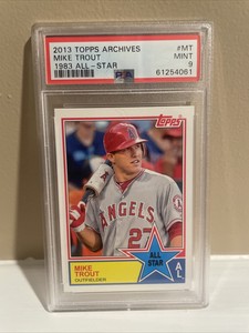 2013 Topps Archives Mike Trout 1983 All-Star #83-MT PSA 9