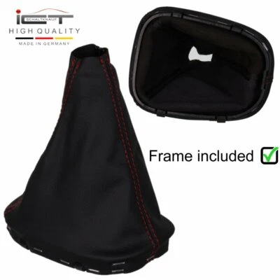 Costura roja TIC palanca de cambios maletero para Mercedes W203 00 - 04 CL203 S203 cuero Foto 1 de 4