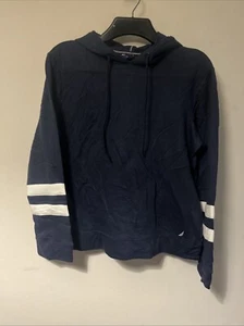 Nautica Hoodie Womens Small Navy Pullover Basic New - Picture 1 of 10