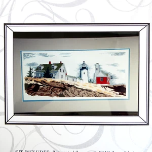 PEMAQUID POINT LIGHTHOUSE Diseño Conexión Contado Punto de Cruz Kit Maine - Imagen 1 de 5