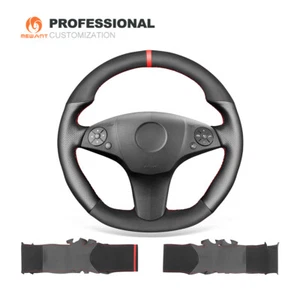 Cubierta de volante de coche de gamuza para Mercedes Benz SLR SLK AMG GLK-Class - Imagen 1 de 9