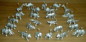 Lotto 25 segnaposto argento safari animali selvatici,matrimonio,compleanno,festa di natale - Foto 1 di 5