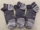 Women's Hex Tec Lightweight Running Ankle Socks Size L Charcoal Bombas 3 Pairs