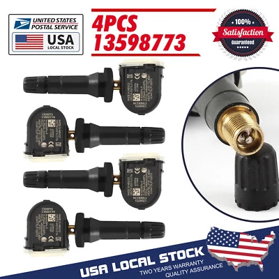 Sensor de monitoreo de presión de neumáticos 4 piezas para ajuste automático GMC Sierra 3500HD 2015-2017 Foto 1 de 4