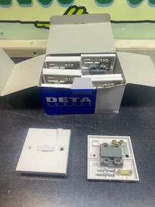 13A UNSWITCHED FUSED CONNECTION UNIT SPUR CORD FACILITY OUTLET X10 JOB LOT D1364