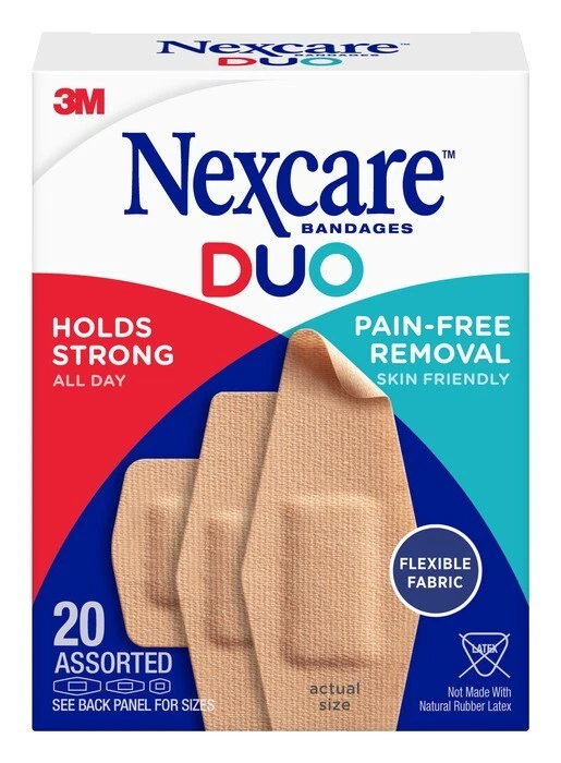 Vendajes Nexcare Duo surtidos 20 EA Foto 1 de 1